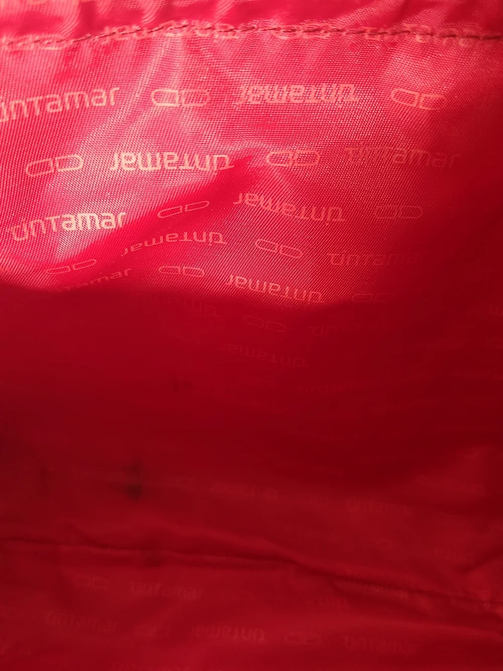 Tintamar France VIP One Makeup Bag Organizer Waterproof Nylon Red Drawstring